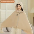 thumbnail image 4 of Portable Heated Shawl,USB Electric Heated Blanket,Battery Powered Cordless Heateds Blankets Heating 3 with H Levels,Wearable, 4 of 8