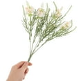 thumbnail image 5 of LOLIPPYY Set of 2 White Realistic Simulation Flower Bouquets for Wedding, Party, and Home Decoration, 5 of 8