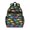 Colorful Dinosaurs Black Pattern, variant on Black Colorful Dinosaurs Chalk Pattern Cute School Backpack Bag for School with Padded Back and Adjustable Shoulder Straps 15.25"x11.5"x5.25"