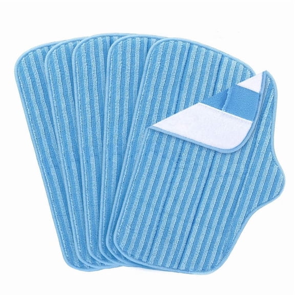 Microfiber Mop Pads Compatible Fit for McCulloch MC1275 and Steamfast SF-275 SF-370(6 Piece of blue)
