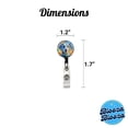 thumbnail image 4 of Dalmatian Dog Pop Art Retractable Reel ID Badge Key Card Name Tag Holder with Clip, 4 of 7