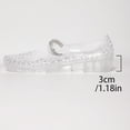 thumbnail image 6 of HOWPAY Sandals for Women Hollow out on Closed Toe Transparent Jelly Shoes Non- Summer Beach Casual Lightweight Ballet Flats White 39, 6 of 9