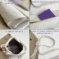 thumbnail image 6 of Leodye 1PCS Large Capacity Messenger Bag Simple Versatile Shoulder Crossbody Bag for School Daily Book Stationery Carrying -13.78x10.24x4.72in, 6 of 9