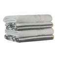 thumbnail image 2 of Freshee 4-Piece Bath Towel Set, Grey Stripe/White - Featuring Intellifresh Antimicrobial Technology, 2 of 6