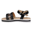 thumbnail image 3 of bebe Fashion Sparkly Flat Sandals for Girls, Black (Size 3), 3 of 7