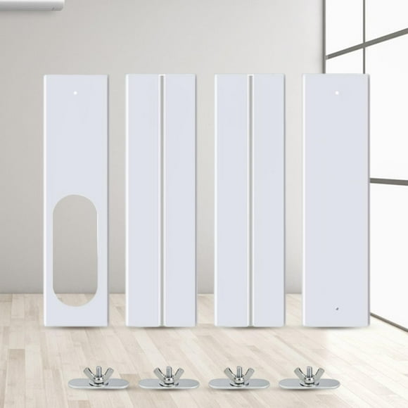 4Pcs Universal Portable Sealing Air Conditioning Window , Ancho 10cm Soledad ventilación de ventana