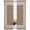 Brown, variant on Sheer Curtains 63 Inches Long, Burnt Orange Geometric Light Filtering Window Curtains for Living Room/Bedroom, Country Greece Key Art Rod Pocket Voile Sheer Curtain Drapes, 52"W x 63"L, 2 Panels