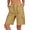 #07 Khaki 【Mix, Match & Rotate: Stock Up on Daily Colors】, variant on Women's Comfortable Elastic Waist Shorts with Pockets, Solid Pocket Button Front Stretchy Casual Shorts, Lounge Athletic Daily Wear Summer Capri for Women | UKHCCC,Army Green L