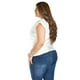 thumbnail image 3 of Blusa con cuello drapeado Roman Fashion / Tallas Extras, 1740 (Blanco) blanco 36, 3 of 7
