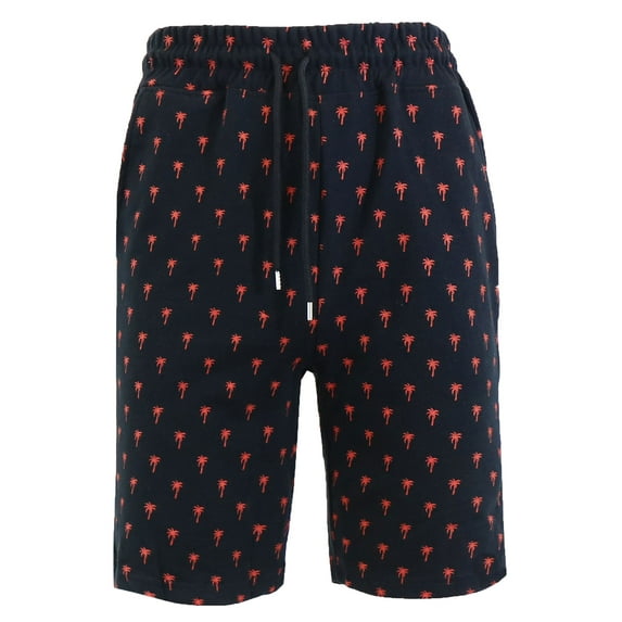 Men's Printed Lounge Athletic French Terry Sweat Shorts