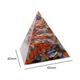 thumbnail image 3 of Pirámide de orgón, piedras preciosas que equilibran la energía , decoración, adornos para aliviar el estrés, piedra de la de la SM SunniMix Pirámide de cristal, 3 of 7