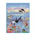 thumbnail image 1 of veasfak Counted Cross Stitch s for Beginners Animals in Sea Embroidery Set Needlework, 1 of 9