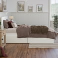 thumbnail image 3 of Canyon Lit Plateforme Simple TG en Bois avec Rangement et Pied de Lit Assorti, Blanc, 3 of 29