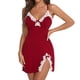 thumbnail image 3 of Gibobby Ropa sexy de mujer para sexo Conjunto de sujetadores sexy súper push-up para mujer, lencería transparente, brasier de encaje y bragas a juego para mujer(Rojo, M), 3 of 5