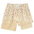 thumbnail image 5 of Glisme Boys Swim Suit Playful Ice Print Swimwear Two Piece Swimsuit With Cute Ice Theme Beach Pool Adorable Beach Wear Beige 5-6 Years, 5 of 5