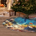 thumbnail image 2 of Cauagu 48" Christmas Tree Skirt Colorful Underwater Shark Pattern Christmas Tree Decorations Tree Mat for Xmas Decorations Occasion Holiday Home Decor -48", 2 of 7