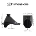 thumbnail image 4 of AlveyTech Black Plastic Fuel Tank for 50cc, 70cc, 90cc, and 110cc ATVs, 4-Wheeler Quad Scooter Parts, 4 of 6