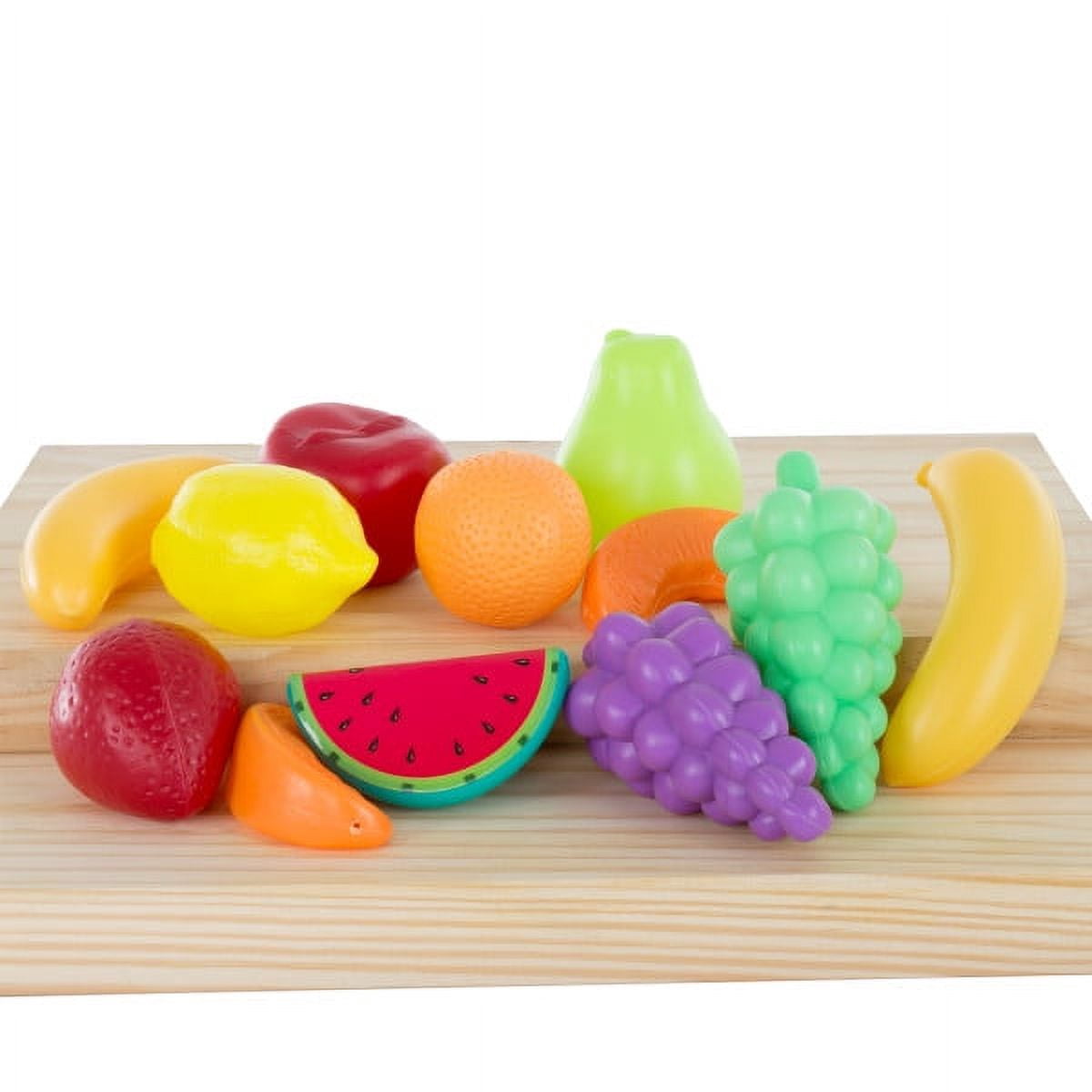 Hey Play 120-Piece Toy Food Set for Kids Kitchen and Pretend Play