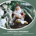 thumbnail image 3 of Sitting Santa with Baby Figure Resin Christmas Decoration Santa Figure Pendant, 3 of 8