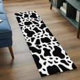 thumbnail image 4 of 2x6 Kitchen Runner Rug, Black and White Non-Skid Rubber Backing Large Rectangle Rugs - Living Room Bedroom Home Office, Farmhouse Cow Black White Indoor Floor Mat Carpets Washable Rug, 4 of 9