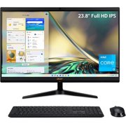 acer Newest 23.8 inch FHD IPS All-in-One Desktop, Intel 6-Core i3-1215U, 24GB DDR4 RAM 1TB SSD, UHD Graphics, WiFi 6, Type-C, HDMI, Webcam, RJ-45, Win11 Home