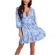 thumbnail image 2 of ICHUANYI Liquidación Vestido estampado con cuello en V de manga larga sexy floral casual de moda para mujer ICHUANYI WER202308244250, 2 of 8