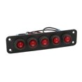 thumbnail image 4 of Switch Panel, Corrosion Resisting Red Color Lighting 5 Gang Switch Board  For Car For Boat, 4 of 8