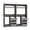 Black Oak, variant on Homieasy 72''W x 16''D x 80''H Closet Organizer System 2-Piece Set, Heavy Duty Closet System with 6 Drawers, 4 Hanging Rods & Shelves for Closet/Bedroom/Apartment, White