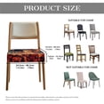 thumbnail image 6 of SEANATIVE Thanksgiving Chair Covers Set of 2 Owl Chair Seat Covers for Dining Chairs Pumpkin Dining Room Chair Slipcovers Fall Festival Party Chair Seat Decorative Cover for Armless Chairs, 6 of 7