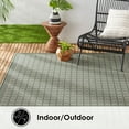 thumbnail image 6 of Nicole Miller New York Patio Country Luna Contemporary Geometric Indoor/Outdoor Area Rug, Green/Beige, 5'2"x7'2", 6 of 8