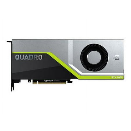 NVIDIA Quadro RTX 6000 - Graphics card - Quadro RTX 6000 - 24 GB GDDR6 - PCIe 3.0 x16 - 4 x DisplayPort, USB-C - Adapters Included