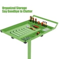 thumbnail image 5 of Towallmark Rolling Tool Tray with Wheels, Adjustable Height Mobile Work Table, 300Lbs Capacity, Mobile Rolling Tool Table for Garage, Shop, 29×20×34In, Green, 5 of 6