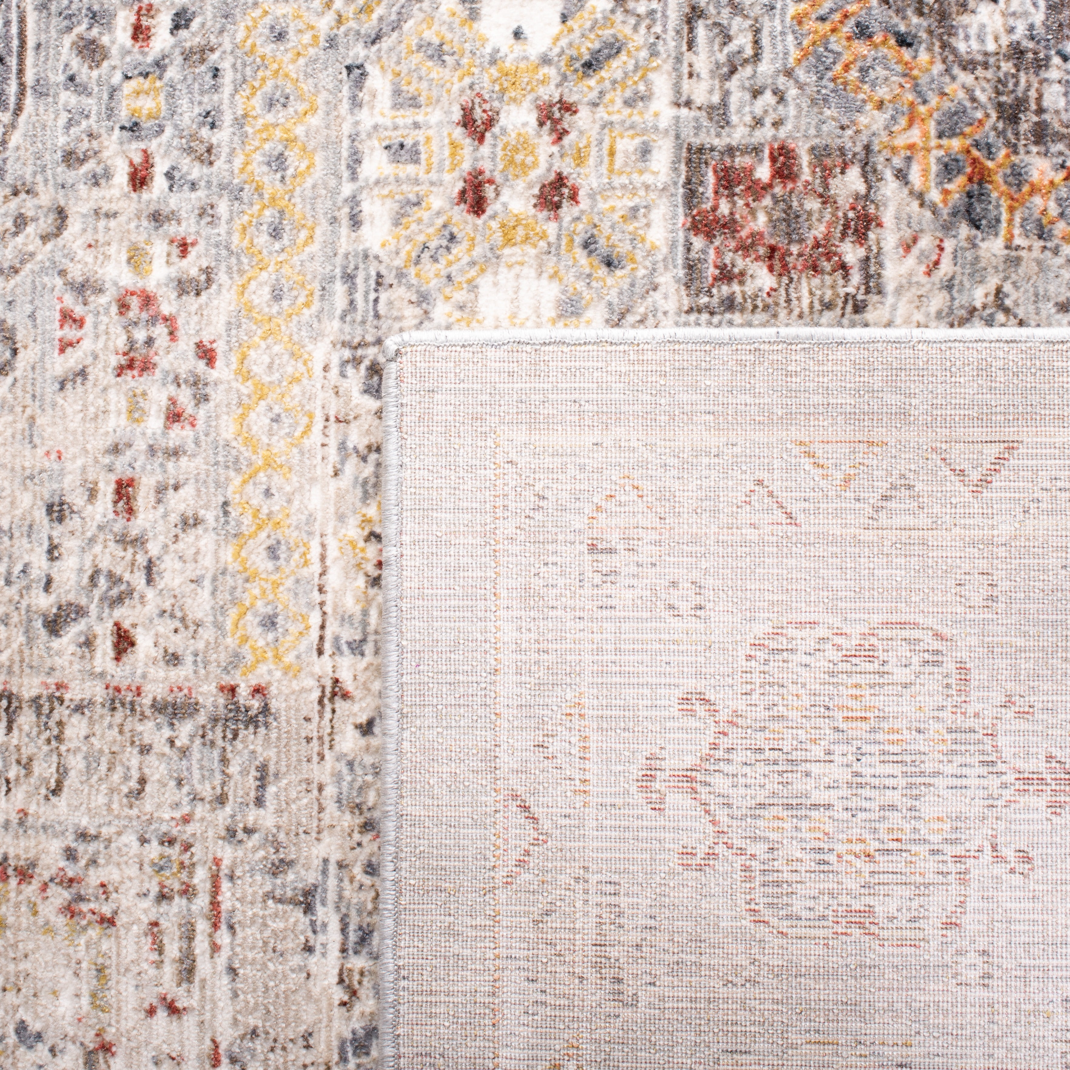 Safavieh History Stanice Oriental Area Rug, Light Gray/Gold, 6'7" x 6'7" Square