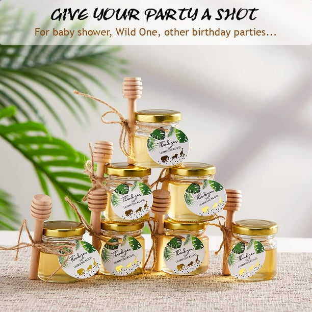 24 PACK Gold Sarafi Baby Shower Favors for Guests 1.5oz Mini