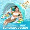 thumbnail image 3 of Livhil Pool Floats for Adults- XL Inflatable Pool Floats with Canopy, Pool Chair Lounge Float, 3 of 7