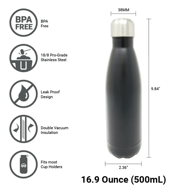 Custom Logo Double Wall Vacuum Insulated Bottles Rubber Coating