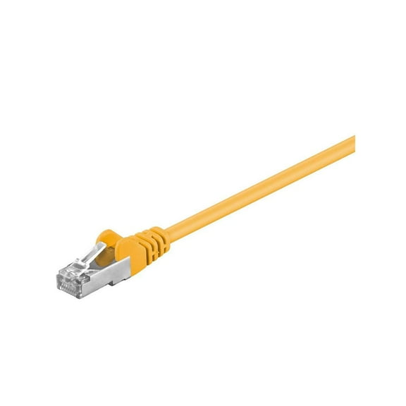 Goobay 50167 CAT 5e Patchcable, F/UTP, Yellow, 3m Cable Length