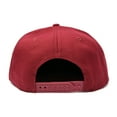 thumbnail image 6 of DALIX Gray American Flag Hat Flat Bill Snapback USA Baseball Cap in Maroon, 6 of 6