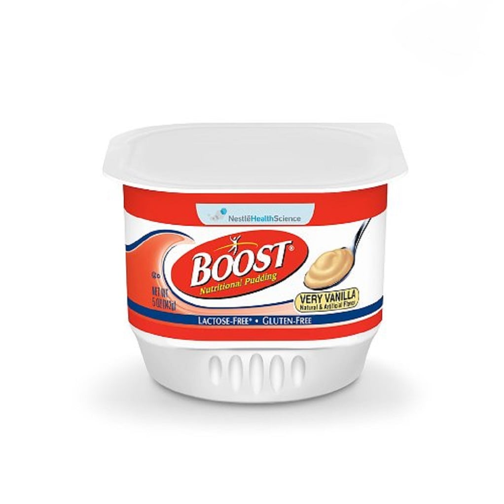 Boost Nutritional Pudding, Vanilla, 5 oz Cup Pack of 6
