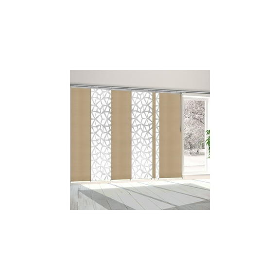 Decorative Room Divider Panels7 Panel ScreenAdjustable Width 110-153"Steel Wall Decor
