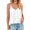 White, variant on Women Solid Color Cami Deep V Neck Spaghetti Strap Tank Top