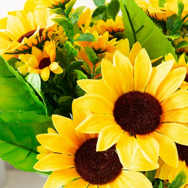 Large fake sunflowers deals
