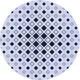 thumbnail image 1 of Ahgly Company Tapis Rond Lavable en Machine Intérieur Transitionnel Bleu Lavande, 3 Pieds Rond, 1 of 7