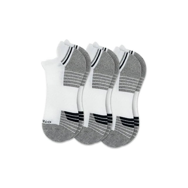 OTECKA Unisex Basic Performance Ankle Socks with Moisture-Wicking - Cushion Comfort Ankle Socks, Black- 6 Packs, Small-Medium