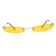 thumbnail image 5 of Gafas de sol retro de plástico con lentes transparentes pequeñas para hombre y mujer, para exteriores Amarillo, 5 of 8