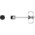 thumbnail image 4 of 2.5mm Round Onyx Earrings in 14k White Gold, 4 of 5