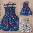 thumbnail image 4 of NIEWTR Robes pour Filles, Robe d'Été Sans Manches à Volants pour Tout-Petits & Tenue Décontractée de Fin de Semaine (Bleu Foncé, 3-4 Ans), 4 of 4