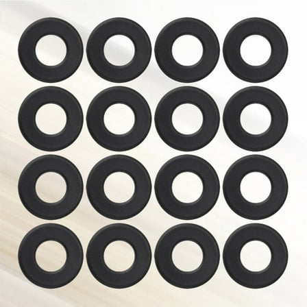 Worgeous 16PCS Universal Black PVC Washers for Standard Foosball Games