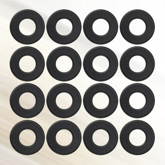 Worgeous 16PCS Universal Black PVC Washers for Standard Foosball Games