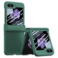 thumbnail image 1 of Dteck for Samsung Galaxy Z Flip 6 Case with Built-in Screen Protector, Rugged Shockproof Samsung Z Flip 6 Case with Hinge Protector, Slim Full Body Drop Protective Cover for Samsung Z Flip6,Deep Green, 1 of 6